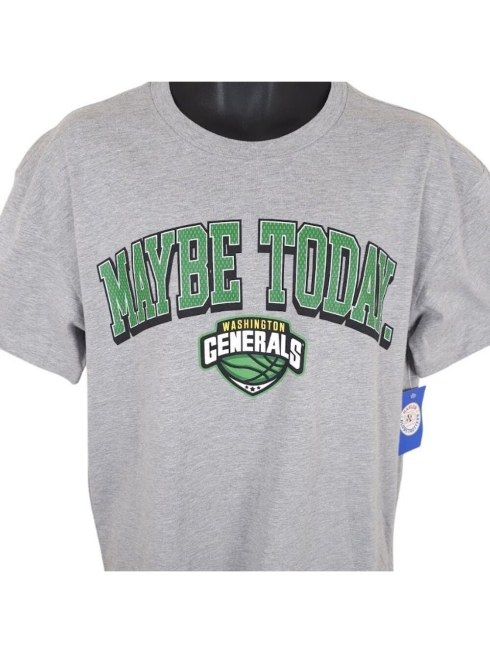 Washington Generals T Shirt Mens Size Large Gray Harlem Globetrotters Basketball